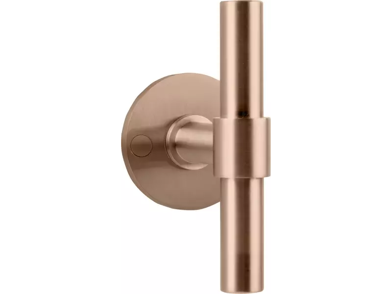 Deurkruk PVD licht brons One Piet Boon geveerd rozet PBT15/50